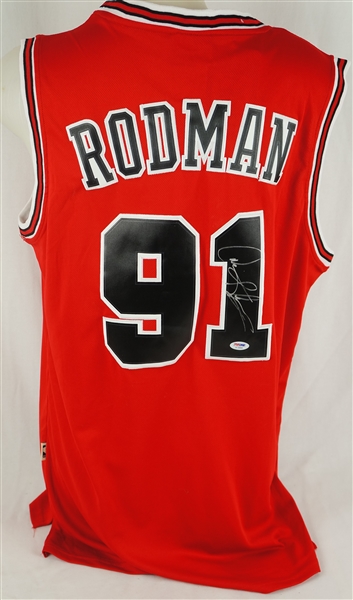 Dennis Rodman Autographed Jersey