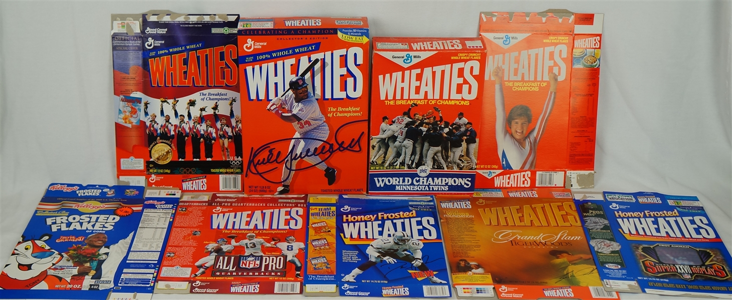 Vintage Collection of 9 Wheaties Boxes