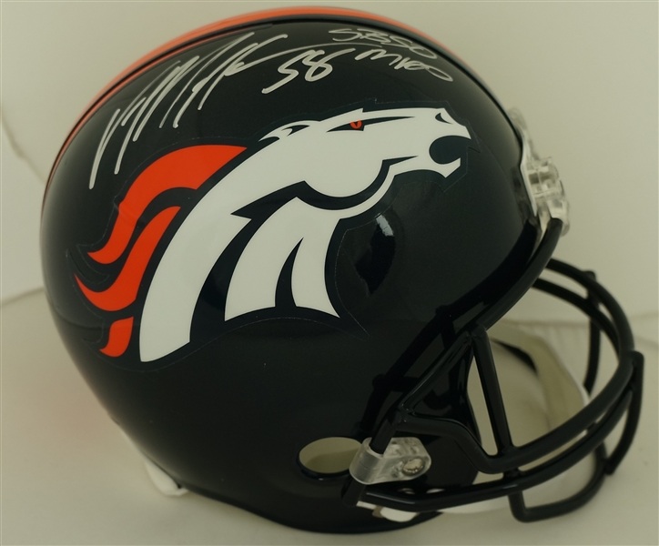 Von Miller 2016 Denver Broncos Super Bowl 50 MVP Autographed Full Size Helmet