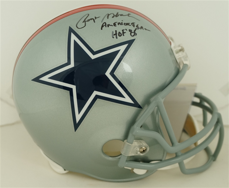 Roger Staubach Autographed & Inscribed Dallas Cowboys Full Size Helmet