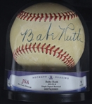 Babe Ruth Single Signed Baseball BGS 9 Mint 