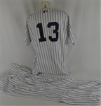 Alex Rodriguez 2004 New York Yankees Game Worn Uniform w/Topps LOA