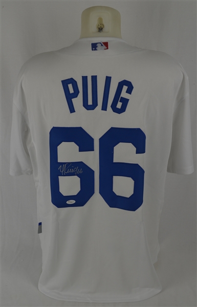 Yasiel Puig Autographed LA Dodgers Jersey