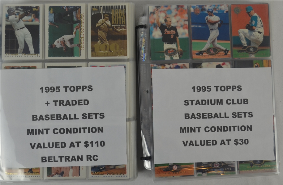 Lot of 2 1995 Topps Baseball Card Sets