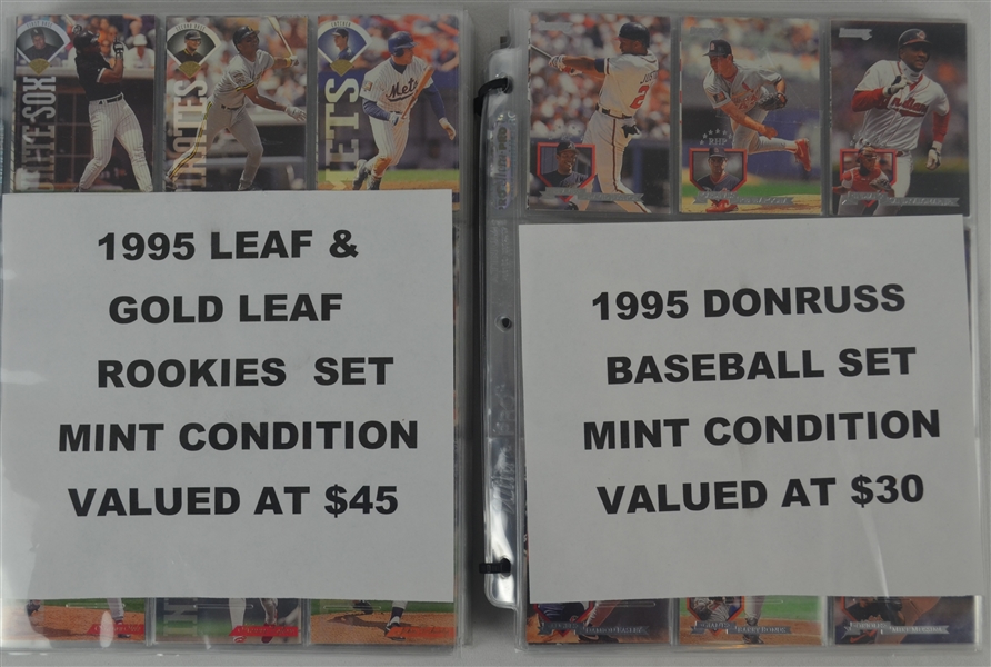 Lot of 2 1995 Leaf Baseball Card Sets