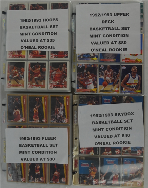Lot of 4 1992-1993 Basketball Card Sets