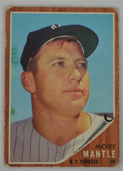 Mickey Mantle 1962 Topps Baseball Card