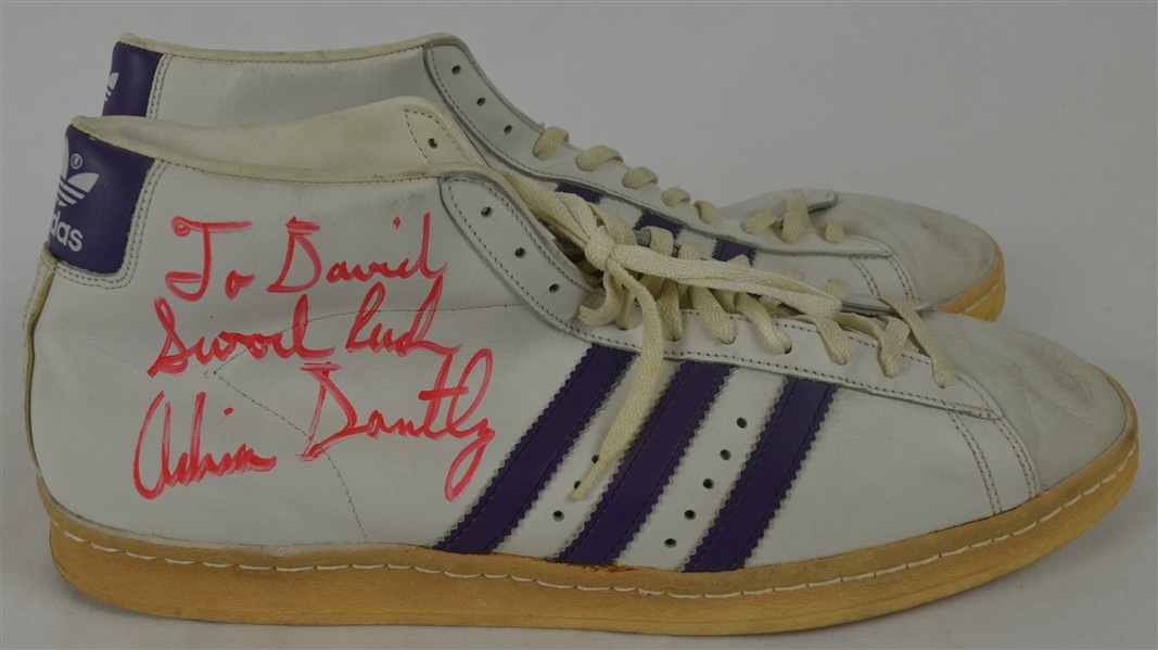 Adrian Dantley c. 1980 Professional Model Shoes w/Heavy Use