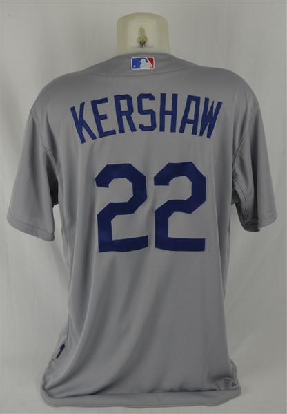 Clayton Kershaw 2015 Los Angeles Dodgers Professional Model Jersey w/Medium Use