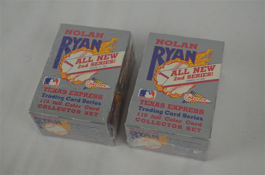 Nolan Ryan Lot of 2 Unopened Baseball Card Sets