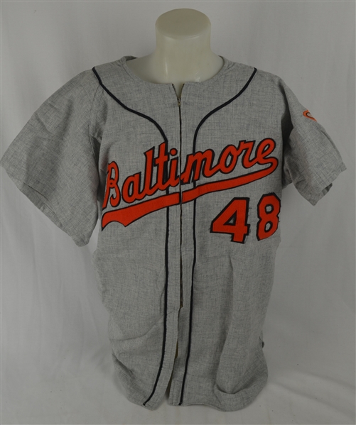 Baltimore Orioles 2001 "*61" Flannel Jersey Screen-Worn by "Jack Fisher" In Pivotal 60th HR Scene