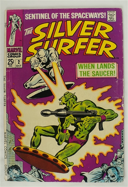 Silver Surfer October 1968 Marvel Comic Book Issue #2