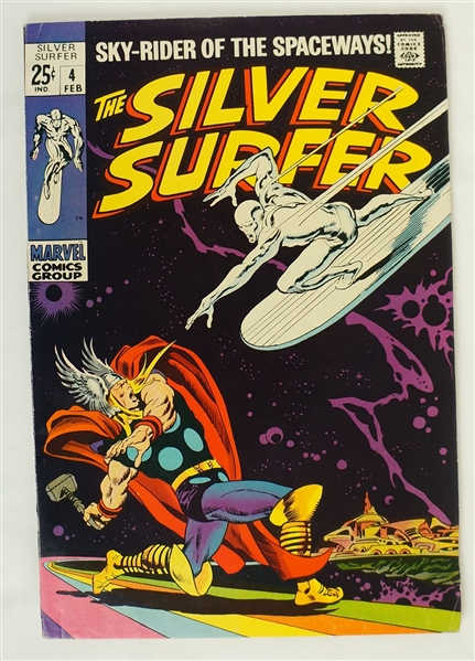 Silver Surfer February 1969 Marvel Comic Book Issue #4