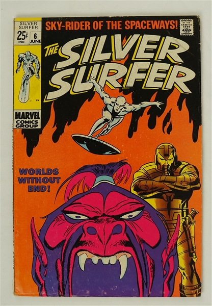 Silver Surfer June 1969 Marvel Comic Book Issue #6