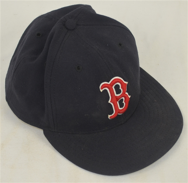 David Ortiz c. 2004-05 Boston Red Sox Professional Model Hat w/Heavy Use