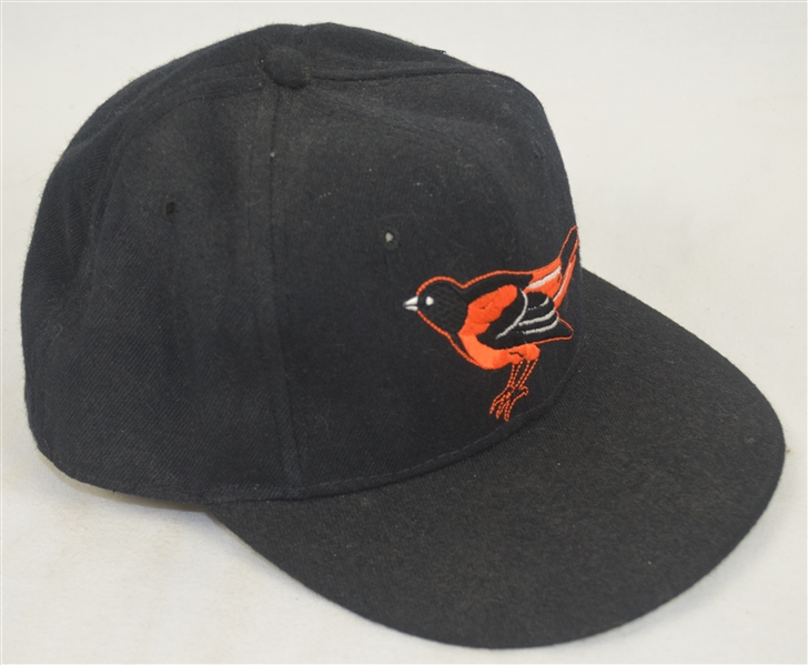 Cal Ripken Jr. c. 1990-91 Baltimore Orioles Professional Model Hat w/Heavy Use