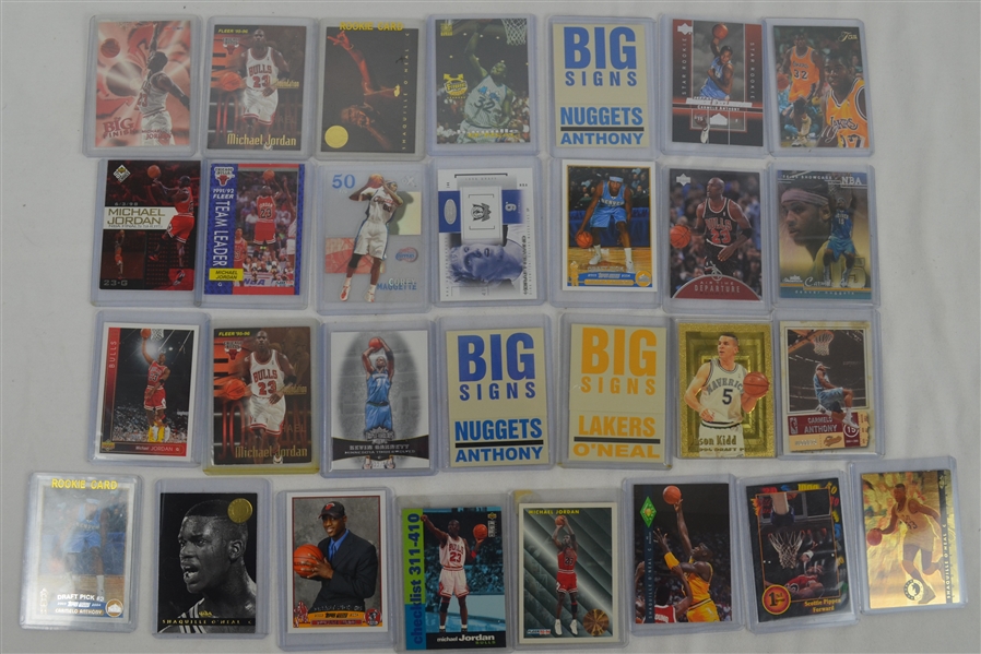 NBA Collection of 29 Basketball Cards w/Michael Jordan