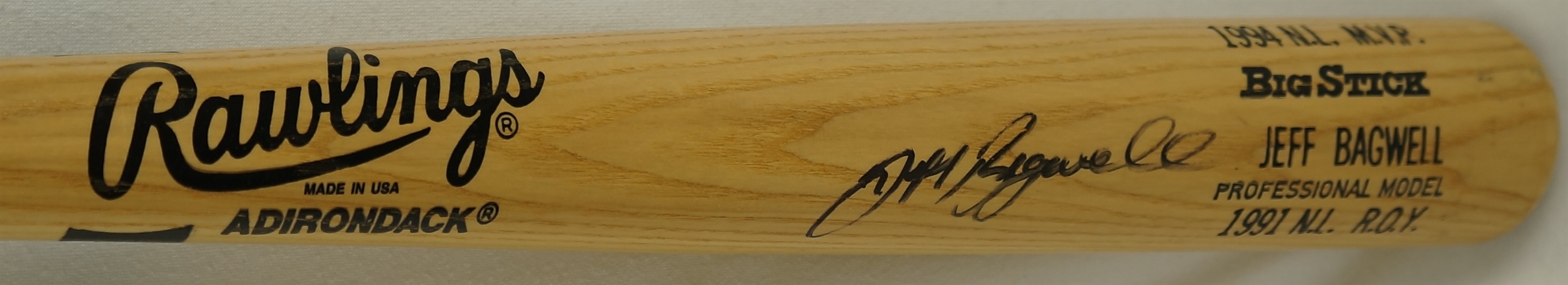 Jeff Bagwell Autographed 1991 NL ROY & 1994 NL MVP Bat