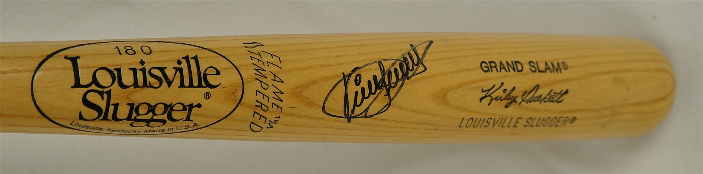 Kirby Puckett Autographed Louisville Slugger Signature Model Bat