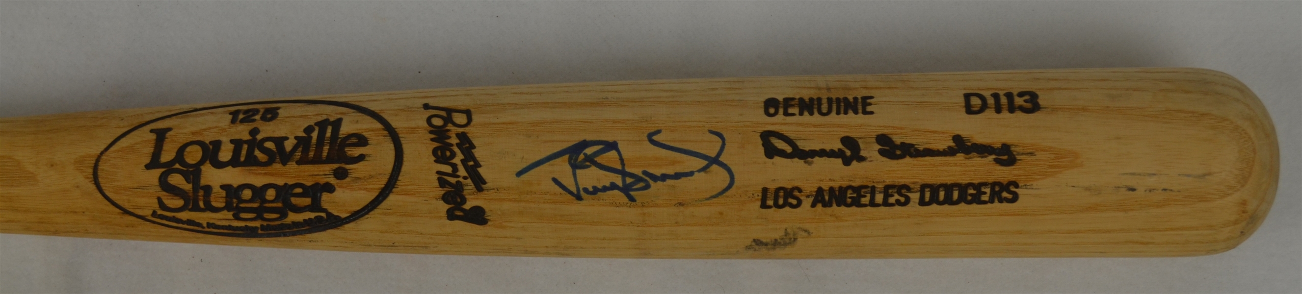 Darryl Strawberry c. 1991-93 Los Angeles Dodgers Professional Model Bat w/Medium Use