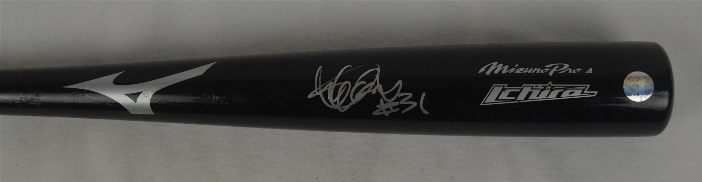 Ichiro Suzuki c. 2012-14 Mizuno Professional Model Bat w/Medium Use & Autographed Ichiro Authentication