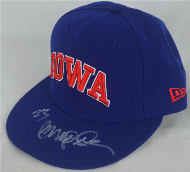 Ryne Sandberg 2010 Iowa Cubs Game Used & Autographed Hat w/Dave Miedema LOA