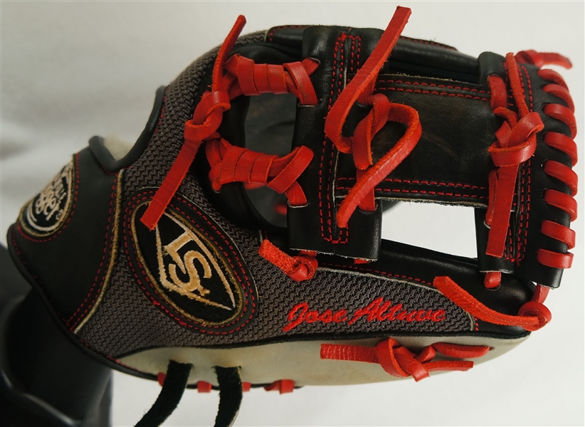 Jose Altuve Houston Astros Louisville Slugger Professional Model Fielding Glove & Batting Gloves