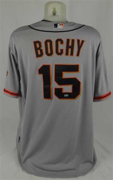 Bruce Bochy 2014 San Francisco Giants NLDS & NLCS Game Used Jersey w/Dave Miedema LOA & MLB Authentication