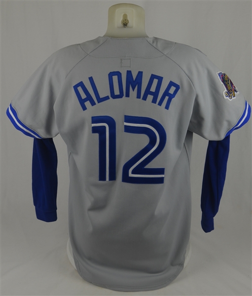 Roberto Alomar 1993 World Series Toronto Blue Jays Game Used Jersey w/Dave Miedema LOA
