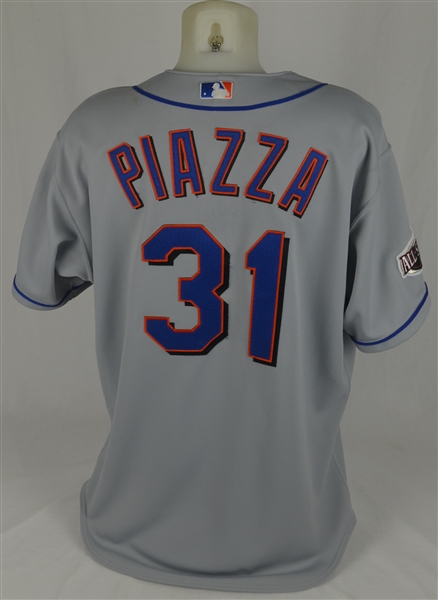 Mike Piazza 2001 New York Mets All Star Game Used Jersey w/Dave Miedema LOA