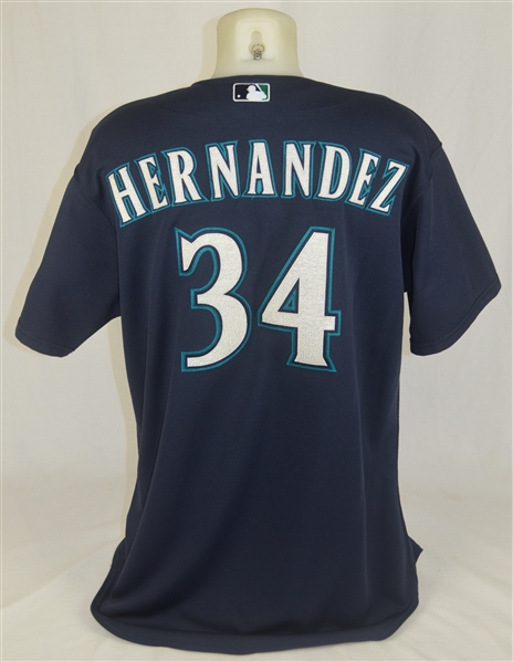 Felix Hernandez 2009 Seattle Mariners Game Used Jersey w/Dave Miedema LOA