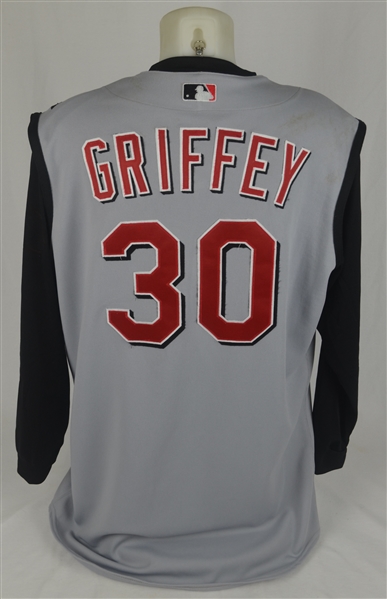 Ken Griffey Jr. 2005 Cincinnati Reds Game Used Jersey Vest w/Dave Miedema LOA