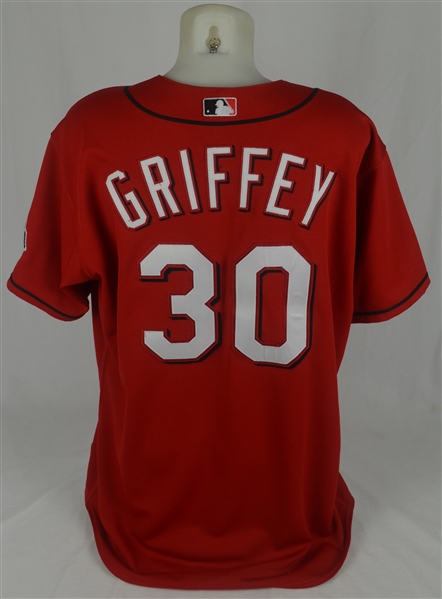 Ken Griffey Jr. 2005 Cincinnati Reds Game Used Jersey w/Dave Miedema LOA