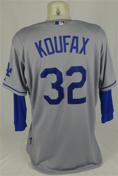 Sandy Koufax 2015 Los Angeles Dodgers Game Used Jersey w/Dave Miedema LOA