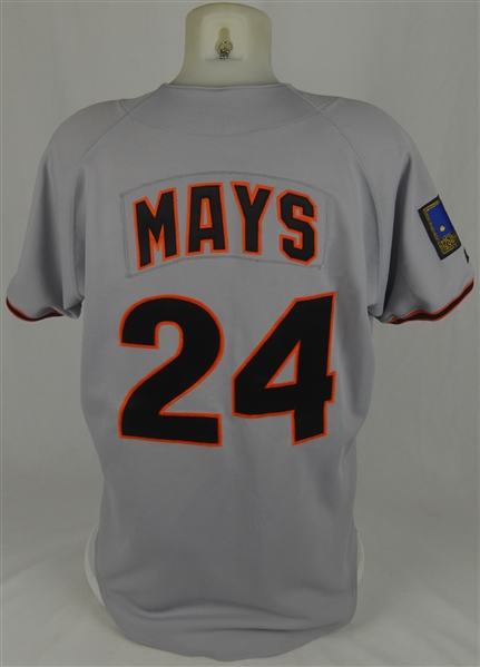 Willie Mays 1994 San Francisco Giants Game Used Jersey w/Dave Miedema LOA