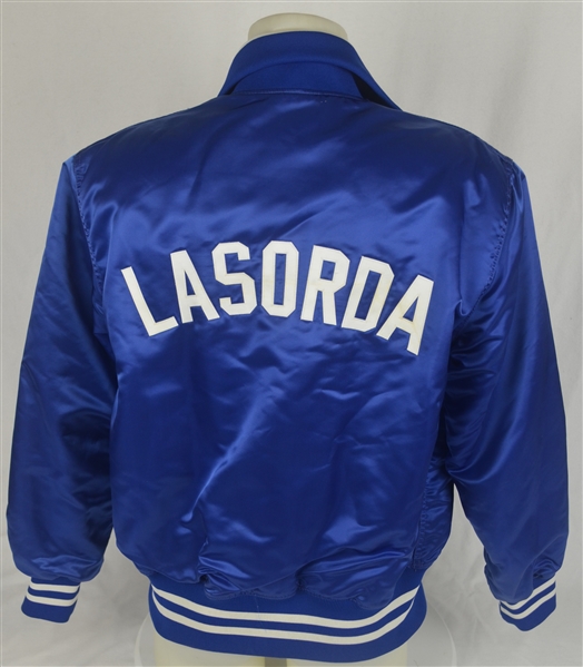 Tom Lasorda c. Early 1980s Los Angeles Dodgers Game Used Dugout Jacket w/Dave Miedema LOA