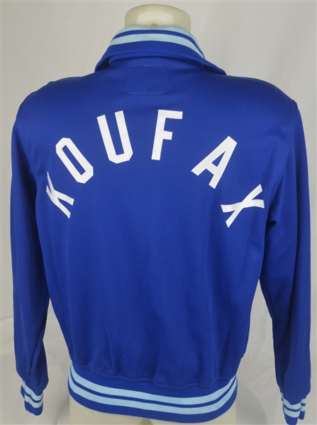 Sandy Koufax c. 1990s Los Angeles Dodgers Game Used Knit Dugout Jacket w/Dave Miedema LOA