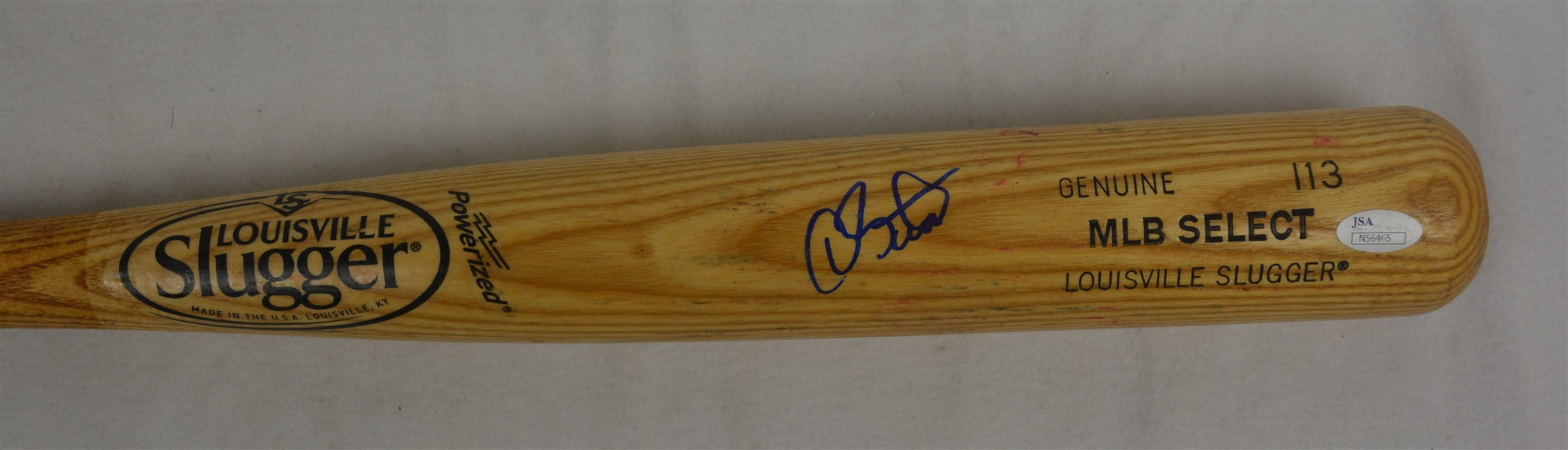 Dave Stewart Autographed Blonde Louisville Slugger Professional Model Bat 