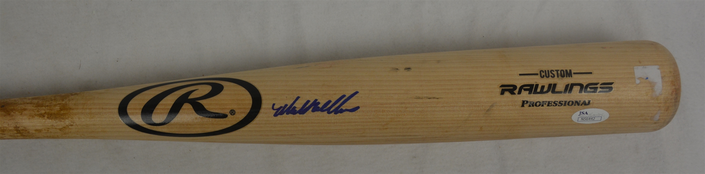 Matt Williams Autographed Blonde Rawlings Adirondack Big Stick Professional Model Bat 