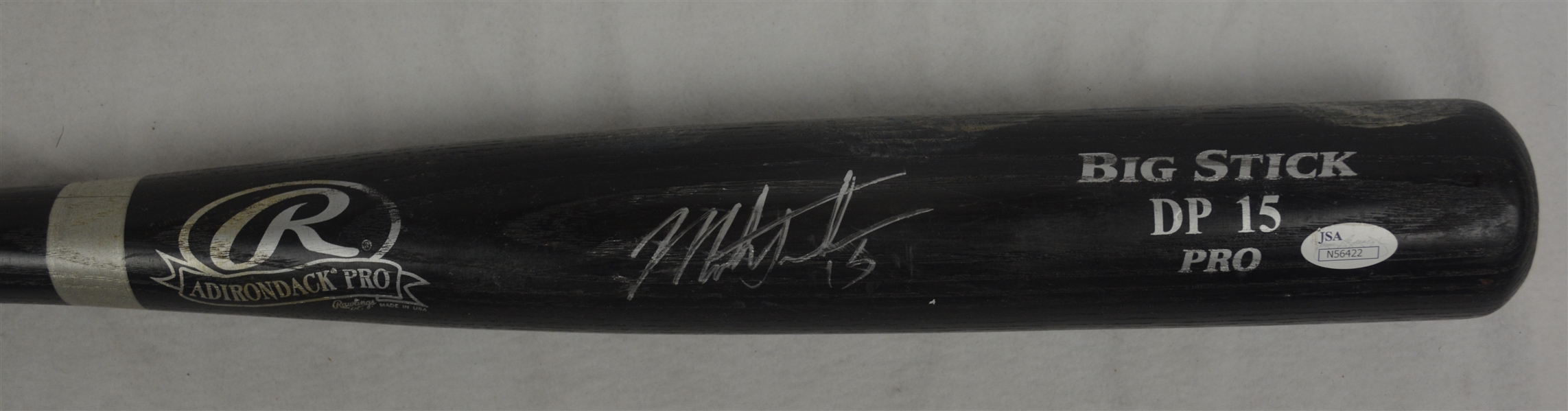 Mark Trumbo Autographed Black Louisville Slugger Professional Model Bat 