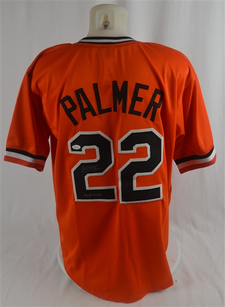 Jim Palmer Autographed & Inscribed HOF Baltimore Orioles Jersey 