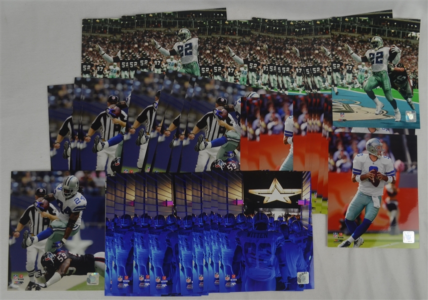 Dallas Cowboys Lot of 45 Stars & Legends Unsigned 8x10 Action Photos 