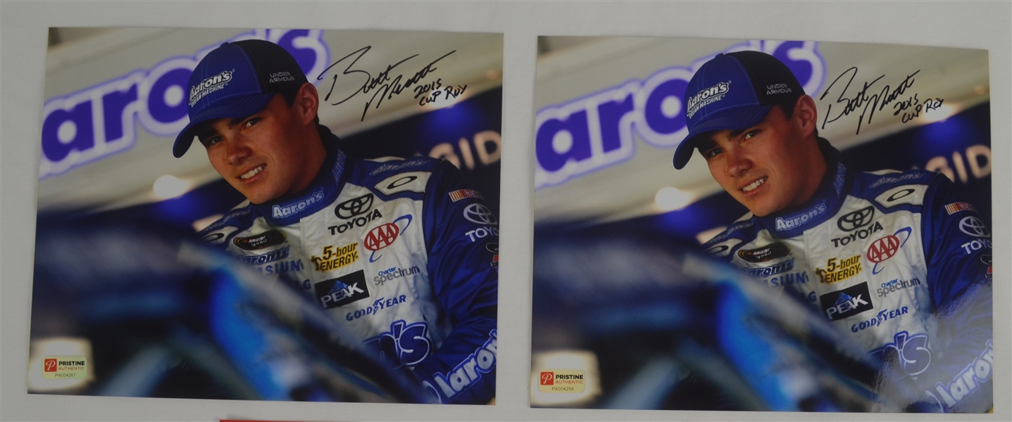 Brett Moffitt Lot of 10  Autographed & Inscribed 2015 Cup ROY* NASCAR 8x10 Photos 
