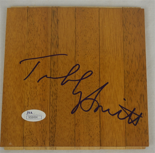 Tubby Smith Autographed Basketball Floor Piece