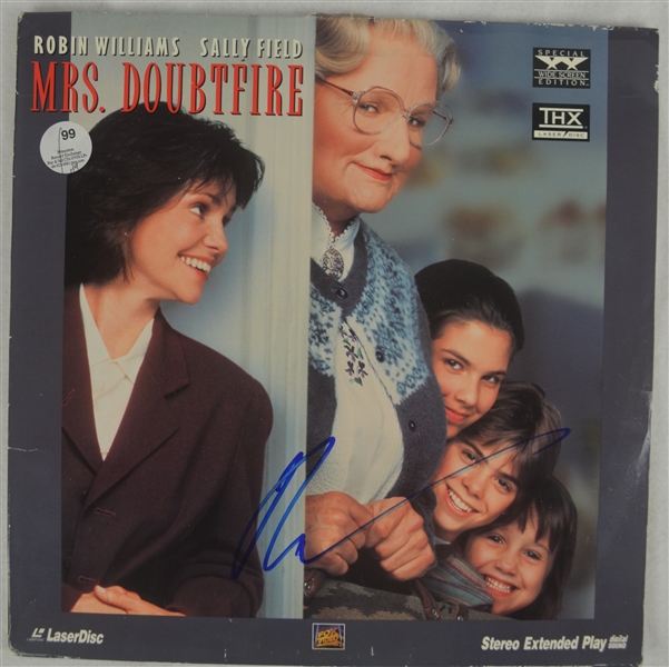 Robin Williams Autographed Ms. Doubtfire Laser Disc Cover 
