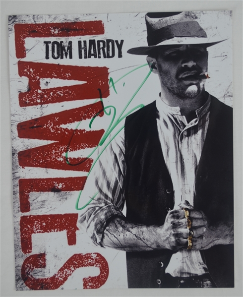 Tom Hardy Autographed Lawless 8x10 Character Photo 