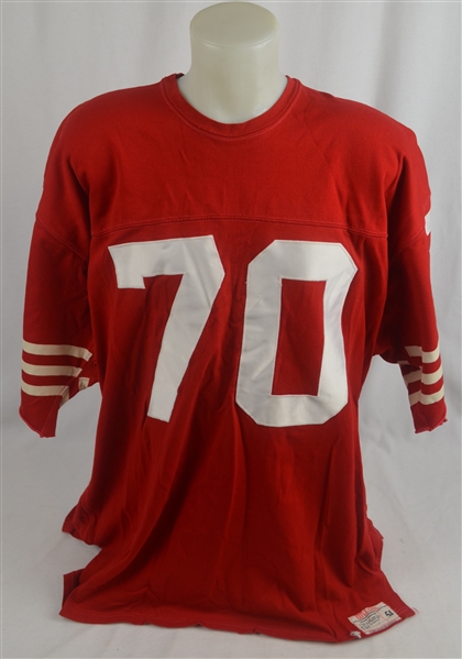 Charlie Krueger c.Early 1960s San Francisco 49ers Professional Model Jersey w/Medium Use