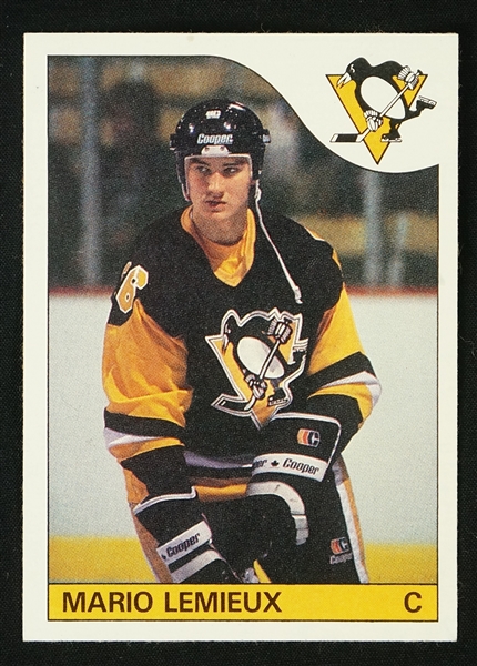 Mario Lemieux 1985-86 Topps Rookie Card #9