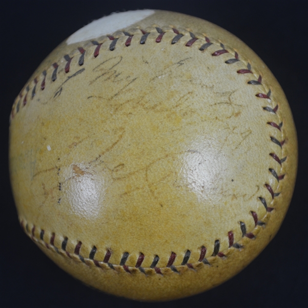 Joe Cronin Autographed OAL Ernest Barnhard (1927-31) Baseball w/ Full JSA LOA