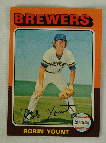 Robin Yount 1975 Topps Rookie Card